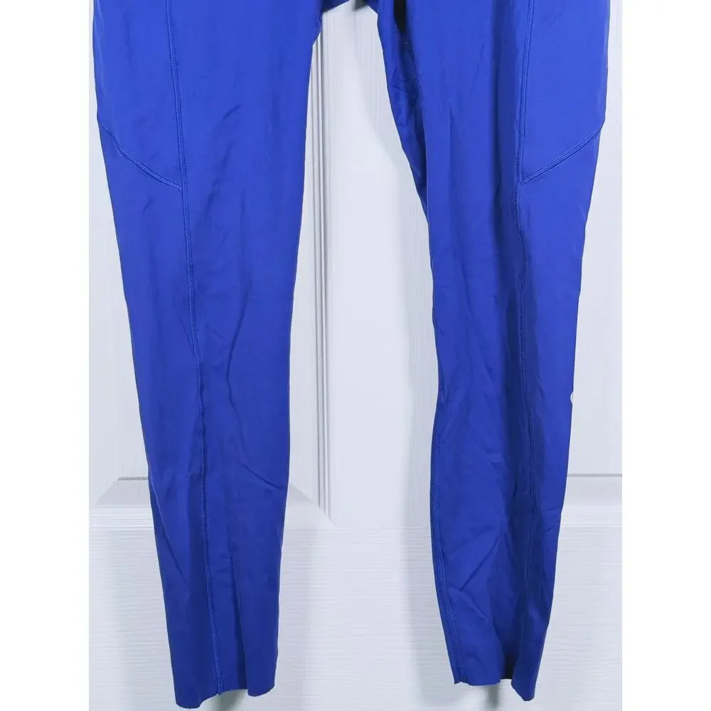 Lululemon Fast & Free Leggings Size 10 Jet Stream Blue Nulux 25